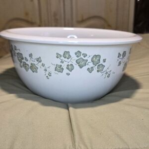 Corelle Coordinates 3 Qt Stoneware Mixing Bowl Green Floral 10.5"